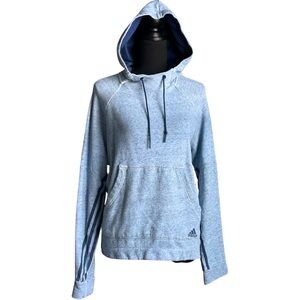 Adidas Womens Athletics sport-2-street Blue Pullover Hoodie Size X-Large